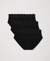 lace waist brief 3-pack