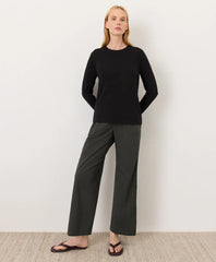 luxe essential crewneck long sleeve tee