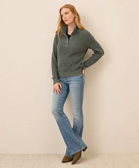 clearance luxe knit henley sweater
