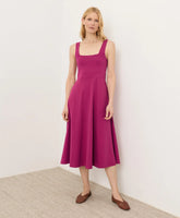 clearance fit & flare square neck dress