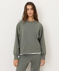 clearance cloudknit raglan crew