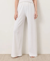 clearance pointelle wide leg pant
