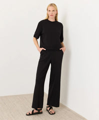 clearance airplane pintuck wide leg pant