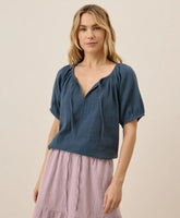 clearance coastal double gauze boho popover