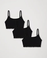 lace modern scoop bralette 3-pack