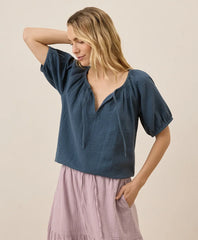 clearance coastal double gauze boho popover
