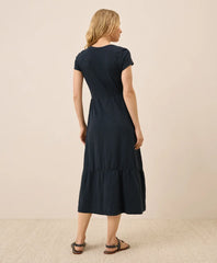 clearance relaxed slub henley market dress