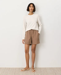 clearance stretch poplin short