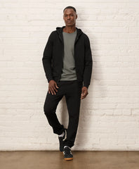 brushed fleece zip hoodie