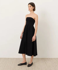 clearance fit & flare strapless dress
