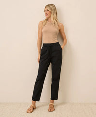 clearance daily twill ultra-high rise tapered pant