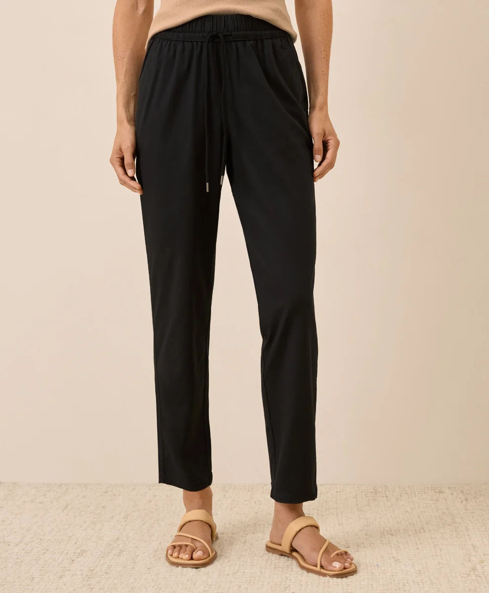 clearance daily twill ultra-high rise tapered pant