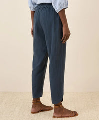 clearance coastal double gauze tapered pull-on pant
