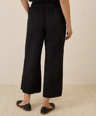 clearance canopy linen blend pleated trouser