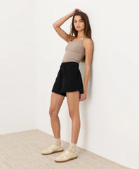 clearance cloudknit curved hem short