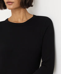 perfect rib crewneck long sleeve tee