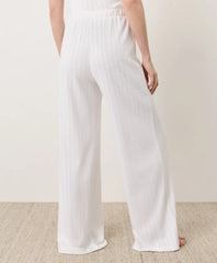 clearance pointelle wide leg pant