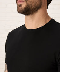 luxe essential slim fit crewneck tee