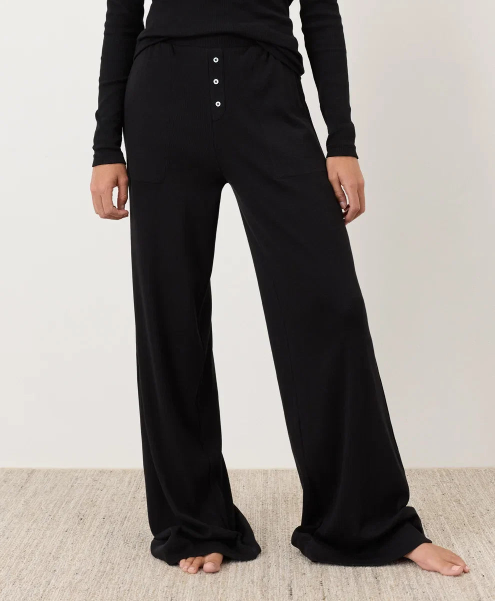 clearance dream rib wide leg lounge pant
