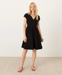 clearance fit & flare crossover dress
