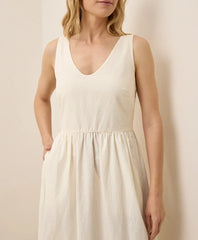 clearance canopy linen blend easy tank dress