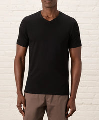luxe essential slim fit v-neck tee