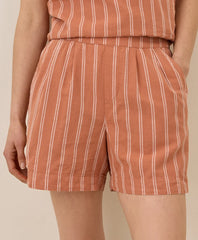 clearance canopy linen blend high-waisted short