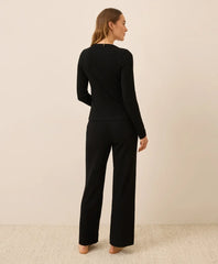 clearance easy rib wide leg lounge pant