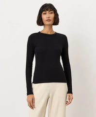 perfect rib crewneck long sleeve tee