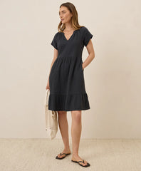 clearance coastal double gauze breezy dress