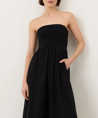 clearance fit & flare strapless dress