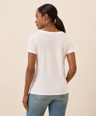 clearance featherweight slub v-neck tee