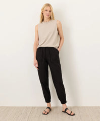clearance stretch poplin jogger