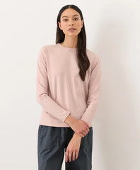 clearance soft-slub essential crewneck long sleeve tee