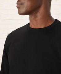 brushed fleece crew sweatshirt