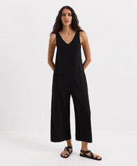 cool stretch cropped jumpsuit