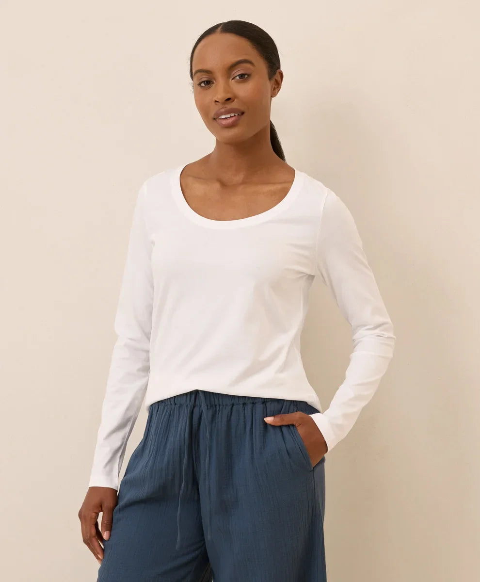 clearance softspun long sleeve scoop neck tee