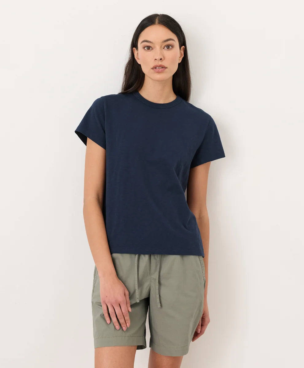 soft-slub essential crewneck tee