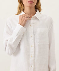 clearance linen relaxed shirt