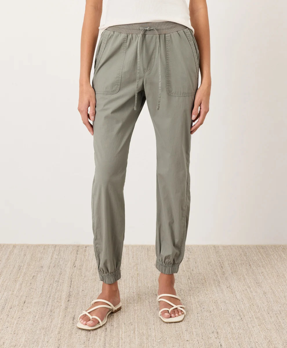 clearance stretch poplin jogger