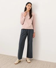 clearance soft-slub essential crewneck long sleeve tee