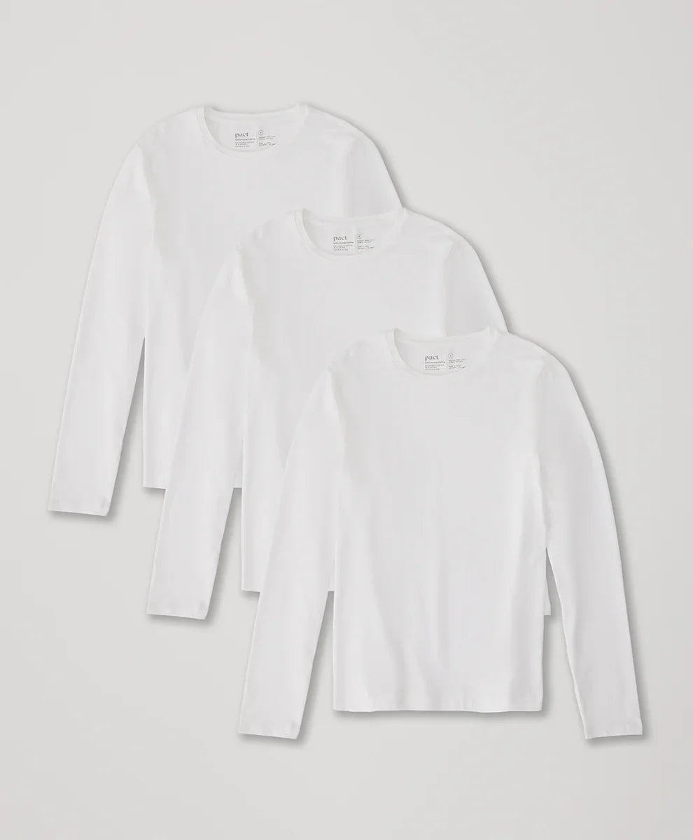 cool stretch long sleeve crew undershirt 3-pack