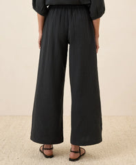 clearance coastal double gauze split hem pant