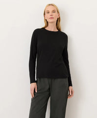 luxe essential crewneck long sleeve tee