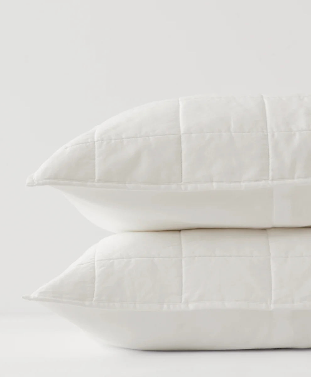 organic quilted sham 2-pack