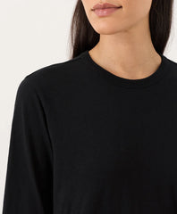 soft-slub essential crewneck long sleeve tee