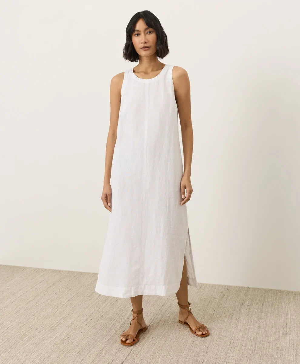 clearance linen easy tank dress