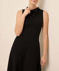 clearance fit & flare cowl neck dress