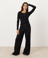 clearance dream rib wide leg lounge pant