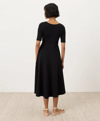 clearance fit & flare signature scoop dress